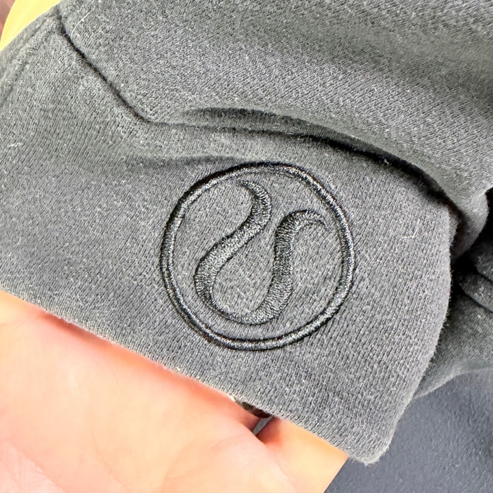 Lululemon Scuba Hoodie Full Zip Charcoal Grey Washed Black 8 Athletic Jacket - Picture 6 of 6